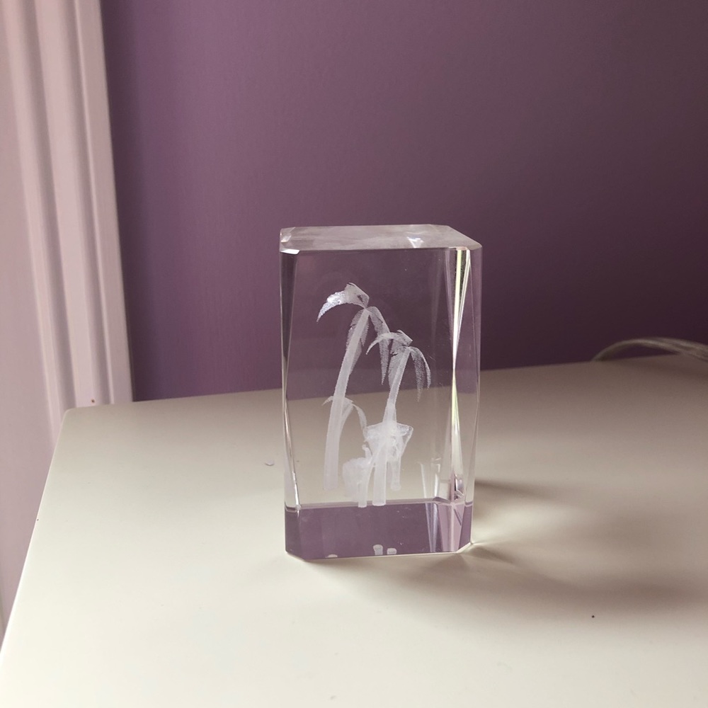 Etched Crystal Block - Picture 3 of 4
